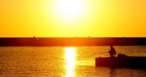 夕日
