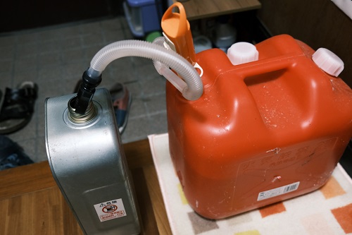 灯油の入れ替え